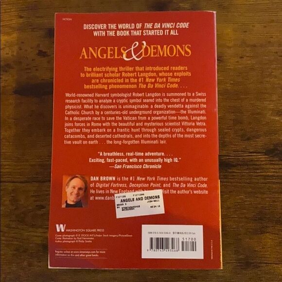3 For $25 Dan Brown Angels & Demons Thriller Book - Picture 2 of 4